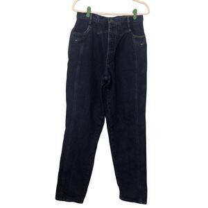 Vintage Rockies High Waisted Pocketless Western Jeans Dark Wash Denim Size M